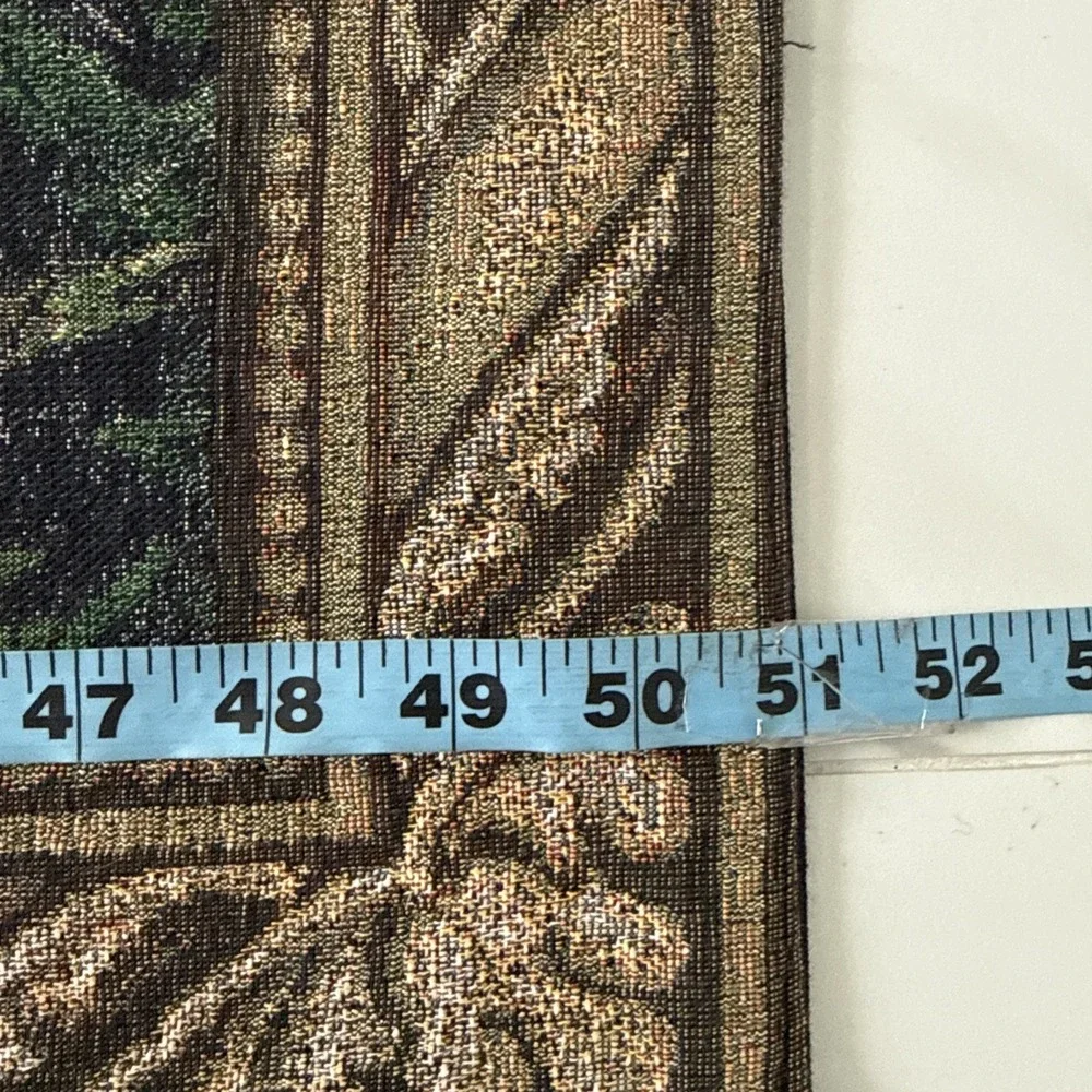 Mediterranean Renaissance Tapestry 51x52 Wall Art Hanging Garden Italian Villa